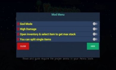 Terraria1.4.4.9内置作弊菜单破解版