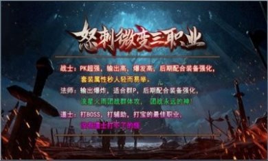 怒刺微变三职业手游官方正版图片4