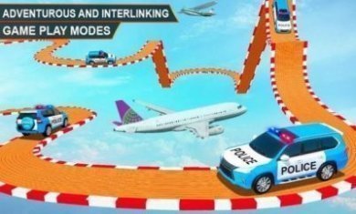警察怪异吉普车特技游戏安卓版