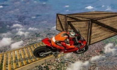 摩托车空中赛道3D游戏安卓版