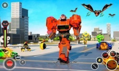飞行蝙蝠自行车机器人游戏免费版（Flying Bat Bike Robot）图片1