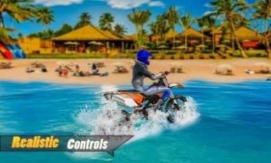 水摩托车自行车游戏中文版（Water Surfer Moto Bike Race）