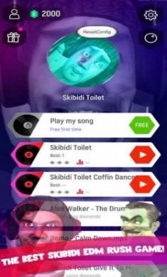 马桶人节奏跳动游戏中文版（Skibidi Toilet Tiles Hop）
